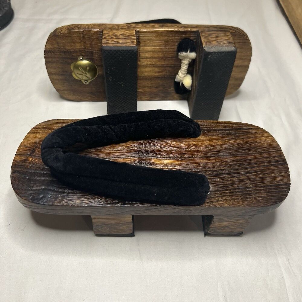Japanese Shoes Geta Men Square Wooden Clogs Traditional Womenโs 10 Menโs 9